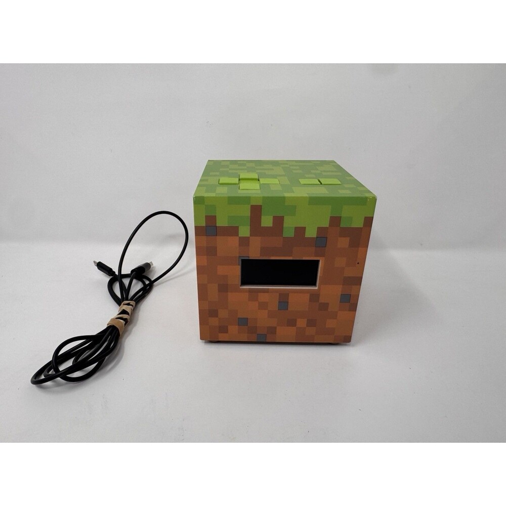 Minecraft Mood Light Alarm Clock Plays Music Official Mojang Tested Works